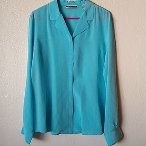 Amanda Smith pure silk blouse XL